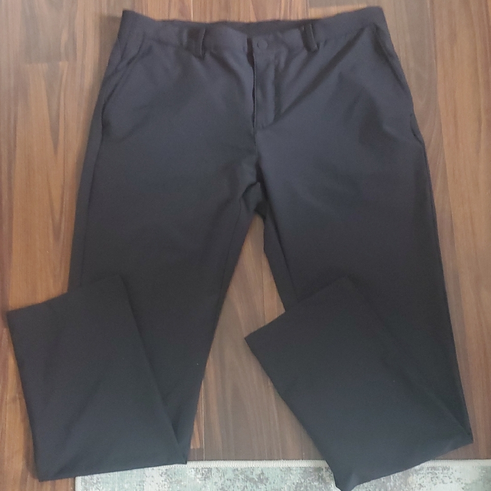 Greg Norman Collection Men's Black Stretch Chinos Gokf Pants